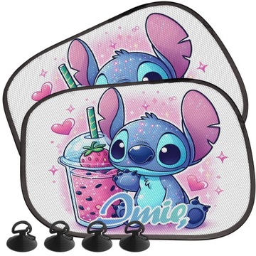 ZASŁONKI PRZECIWSŁONECZNE DO AUTA LILO I STICH ANGEL DISNEY IMIĘ Y5