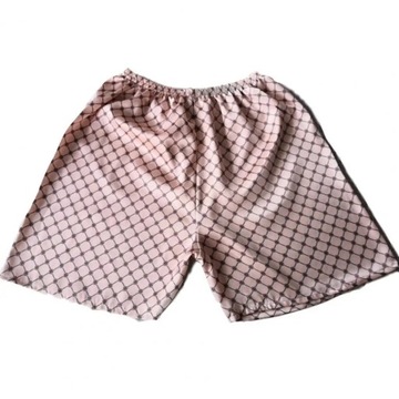 Men Shorts Smooth Thin Solid Elastic Waist Home We