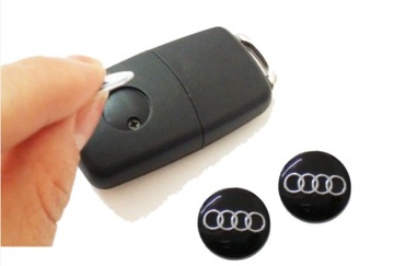 ZNACZEK EMBLEMAT ALUMINIUM AUDI KLUCZYK PILOT 14MM