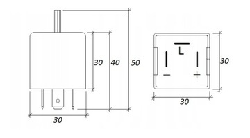 РЕГУЛИРУЕМЫЙ СВЕТОДИОДНЫЙ ПРЕРЫВАТЕЛЬ ПОВОРОТА 12V 14JR