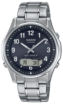 ЧАСЫ CASIO LCW-M100TSE-1A2 С СОЛНЕЧНЫМИ САПФИРАМИ И ТИТАНОМ