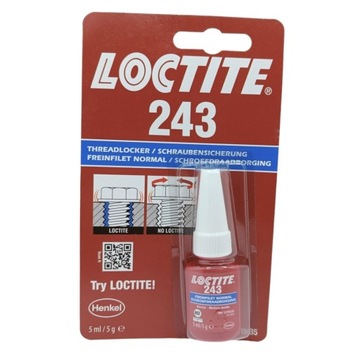 Klej do gwintów LOCTITE 243 średnio zrywalny 5ml płynny