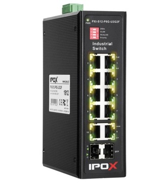 Switch gigabitowy PoE 8-port +2 RJ45 +2 SFP IPOX