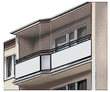 СЕТКА БЕЗОПАСНОСТИ С ПЛЕТКОЙ ДЛЯ РАДИАТОРОВ