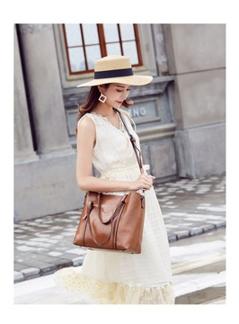 ВМЕСТИТЕЛЬНАЯ КОЖАНАЯ ЖЕНСКАЯ ГОРОДСКАЯ СУМКА