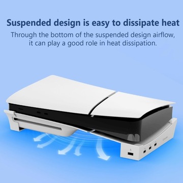 ГОРИЗОНТАЛЬНАЯ ПОДСТАВКА+4 USB PLAYSTATION 5 SLIM 2023 ГОРИЗОНТАЛЬНАЯ ПОДСТАВКА ДЛЯ PS5 Slim