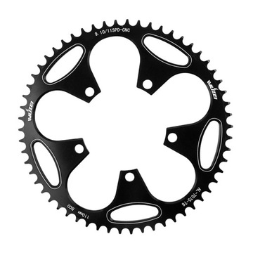 Rower okrągły wąska szeroka tarcza 110 BCD czarna 60T
