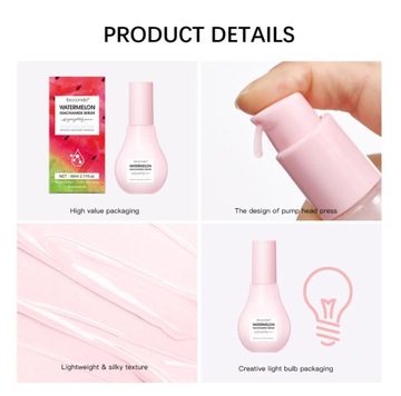 Watermelon Glow Niacinamide Dew Drops Serum Makeup Primer Cream -