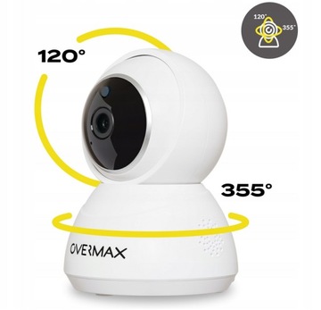 БЕСПРОВОДНАЯ IP-КАМЕРА МОНИТОРИНГА ПОВОРОТНАЯ WIFI FULLHD МИКРОФОН ДИНАМИК