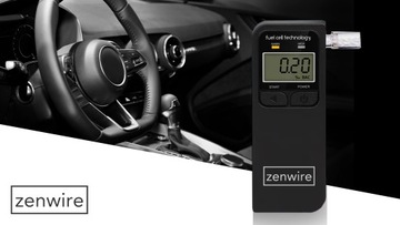 Профессиональный электрохимический алкотестер Zenwire F4, калибровка, 24 м, 5 шт.