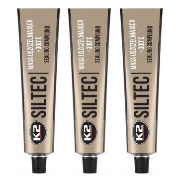 K2 SILTEC SILIKON MASA USZCZELNIAJĄCA GRAFIT x 3