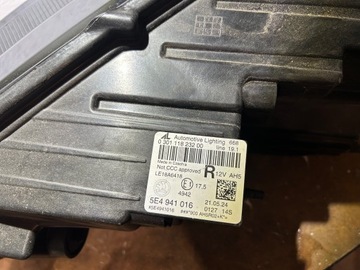 SKODA OCTAVIA IV 4 5E4 ПОЛНОСТЬЮ СВЕТОДИОДНАЯ ПРАВАЯ ПЕРЕДНЯЯ ФАРА ПЕРЕДНЯЯ ФАРА