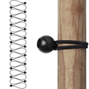 НАБОР РЕЗИНЫ С ШАРИКОМ 20x ДЛЯ КРЕПЛЕНИЯ БРЕЗЕНТА РЕЗИНА НАТЯЖЕНИЯ БРЕЗЕНТА