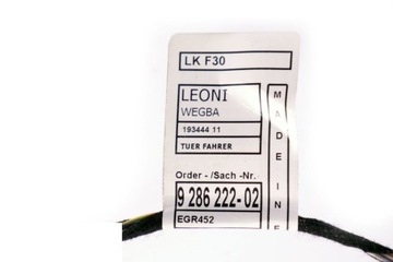 BMW F30 F31 Жгут проводов двери передний левый 9286222