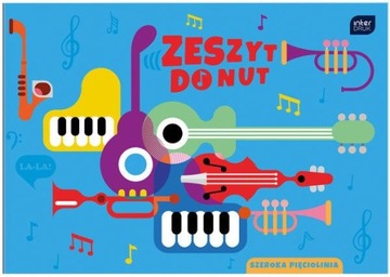 Zeszyt do nut B5 16k Mix Wzorów