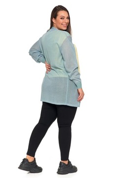 ЖЕНСКИЙ ЛЕГКИЙ ВИСКОЗНЫЙ КАРДИГАН БАЗОВЫЙ ЗЕЛЕНЫЙ С ДЛИННЫМ РУКАВОМ MORAJ 2XL/3XL