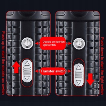 Двойная дуговая зажигалка с USB-фонариком