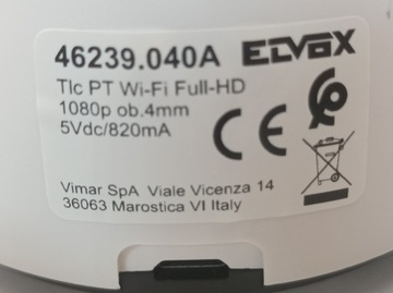 Цветная камера G10 Vimar 46239.040A WiFi HD 1080 Android iOS