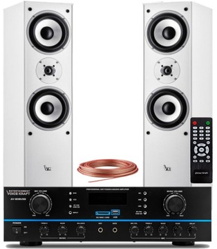 ZESTAW STEREO KINO KOLUMNY AMPLITUNER BLUETOOTH