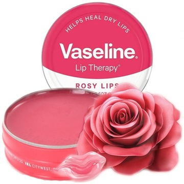 Wazelina do ust - Mocno nawilżający balsam do ust Vaseline Lip Therapy RÓŻA