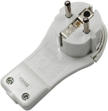 ПЛОСКАЯ МЕБЕЛЬНАЯ ВИЛКА, БЕЛАЯ РОЗЕТКА P0066 EMOS