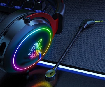 НАУШНИКИ С МИКРОФОНОМ ДЛЯ ИГРОВ С RGB LED-подсветкой НОВАЯ ИГРА
