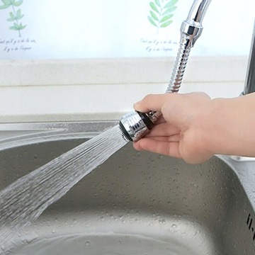 Аэрлятор для кухонных помещений, удлинение, гибкий хромированный наконечник