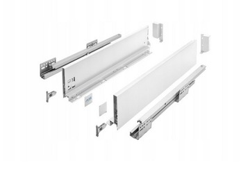 SZUFLADA GTV AXIS PRO PUSH TO OPEN ŚREDNIA GTV H116 L550 BIAŁA PEŁEN WYSUW