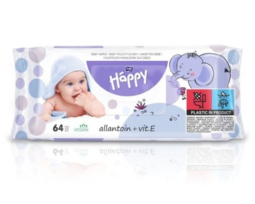 Chusteczki Bella Happy z allantoiną i wit. E x64