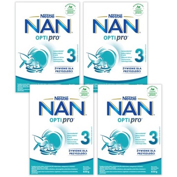 Nestle NAN Optipro 3 MAXI ZESTAW 4x 650 g