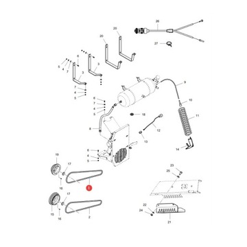 Massey Ferguson LA340433151 Massey Ferguson Belt