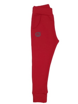 SPODNIE DRESOWE DRESY CZERWONE 104 MROFI BAWEŁNA