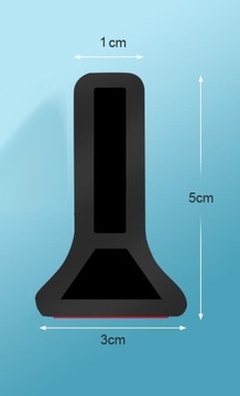 Барьер для душевого порога Водяная плотина 200см / 2м 50х30мм - ЧЕРНЫЙ