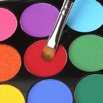 Farby do Malowania Twarzy dla Dzieci 15 Kolorów Bezpieczna zabawa + GRATIS