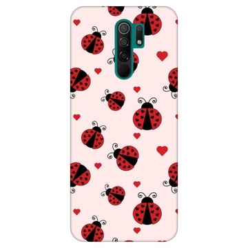 Etui do Xiaomi Redmi 9 Wzory Biedronka Boża Krówka Kropeczki