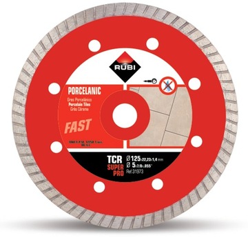Tarcza diamentowa do gresu 125mm Rubi TCR SuperPro 31973