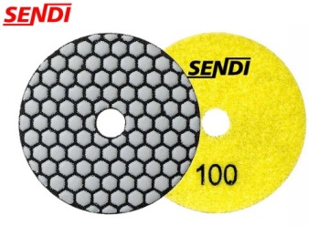 SENDI Полировальная тарелка 100ММ ГР. 200 ДЛЯ ПЛИТКИ