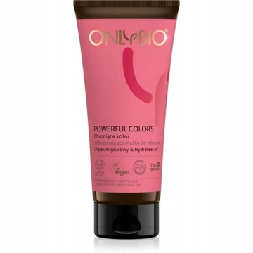 ONLYBIO Powerful Colors Chroniąca kolor maska do włosów TUBA 200 ml