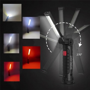 ЛАМПА COB ДЛЯ МАСТЕРСКОЙ С МАГНИТОМ + USB-КРЮК 5в1 ДЛЯ МАСТЕРСКОЙ STRONG