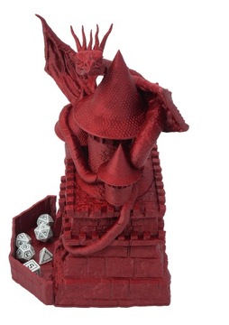 Duży smok na wieży - duża wieża do kości - FatesEnd Game Master Dice Tower