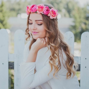 ВЕНОК НА ГОЛОВУ пионы ЦВЕТЫ розовый СВАДЬБА