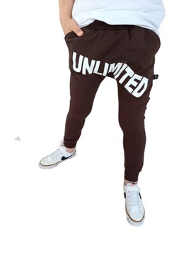 Spodnie unlimited brązowe Style kids 116