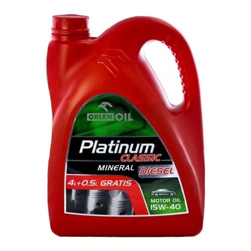 ORLEN PLATINUM DIESEL 15W/40 OLEJ SILNIKOWY 4,5L