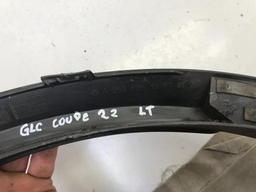 MERCEDES GLC 2022 C253 COUPE LISTWA NAKŁADKA BŁOTNIKA LEWY TYŁ A2538851301