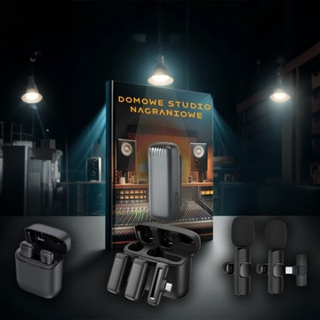 БЕСПРОВОДНОЙ ДВОЙНОЙ МИКРОФОН ДЛЯ iPhone ANDROID USB + Lightning