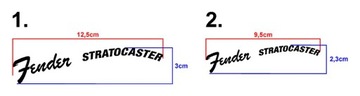FENDER STRATOCASTER _ наклейка _ ЦВЕТА