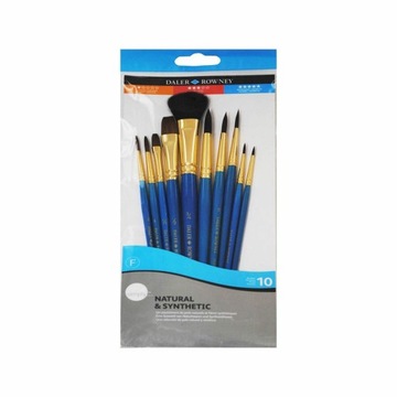 ZESTAW PĘDZLI DO AKWARELI 10SZT SET FDALER ROWNEY
