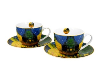 Filiżanka 2szt TERRACE AT NIGHT van Gogh 300ml OEM