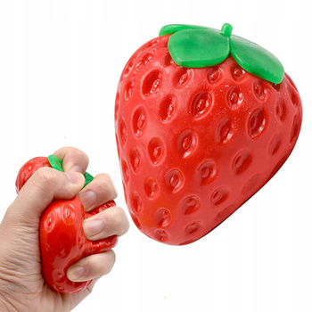 Gniotek Truskawka SQUISHY Zabawka Antystresowa