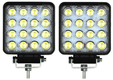 LAMPA ROBOCZA 16 LED 48W 12-24V LEDOWA x2 sztuki